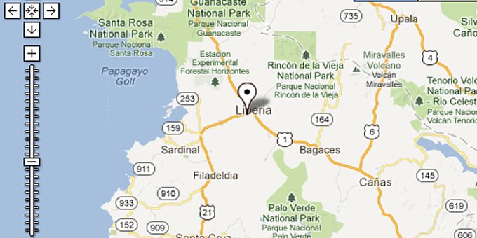 Where Is Liberia Costa Rica Located On A Map Map of Liberia, Costa Rica